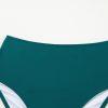 Women's Green Leopard Print U Neck Knotted High Waist Bikini Set - Stylish Summer Swimwear - Image 13