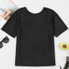 Women's Elegant Black Bow Decor Glittery Short Sleeve Top - Image 2