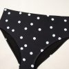 Women's Plus Size Black Polka Dot Trim V Neck Swim Dress - Elegant Colorblock Design - Image 10