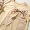 Women's Parchment Two-Tone Ruffle Sleeve Top with Bow Detail - Image 17