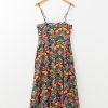 Women's Black Boho Floral Print Sleeveless High Waist Maxi Dress for Summer - Image 17