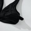 Women's Black Sheer Mesh Edged Halter V Neck Push Up Bikini - Flattering and Stylish Swimwear - Image 12