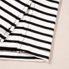 Women's Casual Black Stripe Round Neck Tank Top with Chest Pocket - Image 23