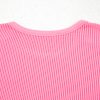 Bonbon Corded Patchwork Plus Size T-Shirt with Pocket - Trendy Casual Top for Women - Image 11