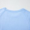 Women's Beau Blue Striped Patch Front Casual Tee - Trendy & Versatile - Image 11