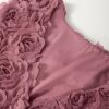 Women's Heather Floral Textured V Neck Sleeveless Bodysuit - Elegant and Chic - Image 10