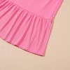 Women's Bonbon Textured Ruffle Trim Crop Vest & Lace-Up Long Skirt Set - Image 17