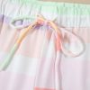 Women's White Rainbow Striped T-Shirt and Drawstring Shorts Set - Image 20