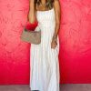 Women's Beige Stripe Spaghetti Strap Pocketed High Waist Maxi Dress - Perfect for Summer - Image 3