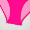 Bonbon Ruched Tummy Control 2pcs Tankini Swimsuit - Cute U Neck Design - Image 15