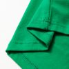 Women's Bright Green Casual Plain Crew Neck Tee for Everyday Wear - Image 8
