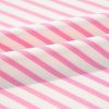 Women's Pink Stripe Ruffled V Neck Cap Puff Sleeve Top for Everyday Elegance - Image 16