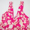 Women's Rose Floral V Neck Crisscross Backless Maxi Dress for Vacation - Image 8