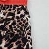 Women's Brown Animal Print Color Contrast Edge Loose Fit Pants Set - Image 9