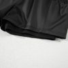 Women's Black Elastic High Waist Pocketed Casual Shorts for Summer - Image 10