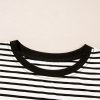 Women's Casual Black Stripe Round Neck Tank Top with Chest Pocket - Image 20