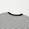 Women's Casual Black Stripe Round Neck Tank Top with Chest Pocket - Image 30