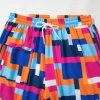 Women's Rose Geometric Printed Drawstring Waist Beach Shorts with Pockets - Image 14