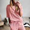 Stylish Women's Apricot Pink Half Sleeve T-Shirt & Cargo Sweatpants Set - Image 6