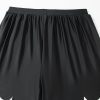 Women's Black Scalloped Trim Beach Shorts - Chic and Casual Swimwear - Image 10