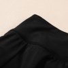 Women's Black Solid Color High Waist Wide Leg Swim Bottom for Beach & Pool - Image 13