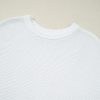 Stylish Jet Stream Solid Color Sweater Tee with Side Slits for Women - Image 11