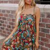 Women's Black Boho Floral Print Sleeveless High Waist Maxi Dress for Summer - Image 14