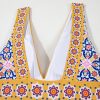 Women's Yellow Floral Print V Neck One Piece Swimsuit - Bohemian Style Monokini - Image 19