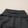 Women's Black Puff Sleeve Ruffle Hem Button Down Shirt Dress - Image 12