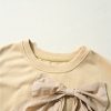 Women's Parchment Two-Tone Ruffle Sleeve Top with Bow Detail - Image 18