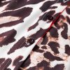 Women's Dark Brown Contrast Trim Leopard Print Half Sleeve Shirt - Image 10