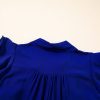 Women's Bluing Ruffled Short Sleeve V Neck Tiered Midi Dress - Elegant and Versatile - Image 13