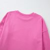 Women's Bonbon Solid O Neck High Low Hem Pullover Sweatshirt - Image 10