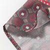 Women's Red Boho Geometric Mixed Print Bubble Sleeve Shirt - Vintage Chic Style - Image 14