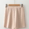 Women's Jet Stream Corded High Waist Wrap Skort - Chic and Textured Casual Shorts - Image 7