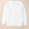 Women's Plus Size White Tinsel Merry AND Bright Christmas Sweater - Image 7