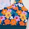 Women's Green Floral Print 2-Piece Bikini - Racerback Cutout High Waist Swimsuit - Image 15