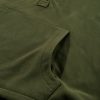 Women's Moss Green Fleece Lined Half Zip Hoodie with Kangaroo Pockets - Image 19