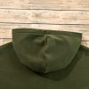 Women's Moss Green Fleece Lined Half Zip Hoodie with Kangaroo Pockets - Image 16