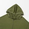 Women's Moss Green Solid Oversized Hoodie with Kangaroo Pocket - Image 8