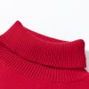 Women's Racing Red Merry Graphic Turtleneck Sweater with Sequin Sleeves - Image 10