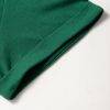 Women's Dark Green Plus Size Round Neck Rolled Sleeve T-Shirt for Casual Style - Image 12