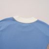 Trendy Women's Sky Blue Baggy Sweatshirt with Color Block Sleeves and Ribbed Details - Image 7