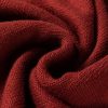 Women's Red Dahlia Color Contrast Trim Drop Shoulder Crew Neck Sweater - Image 12