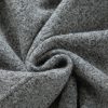 Women's Medium Grey Fuzzy Pocketed Sleeve Zip Up Jacket - Image 17