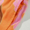 Women's Russet Orange Floral Print Tunic Shirt and Loose Shorts Set - Casual Summer Outfit - Image 12