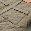 Women's Jungle Green Quilted Puffer Jacket with Teddy Collar and Flap Pockets - Image 11