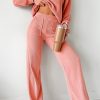 Women's Blossom Pink Casual Lounge Set with Drop Shoulder and Pocket - Image 6