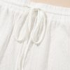 Women's Jet Stream Textured Patched Pocket Short Sleeve Top & Drawstring Shorts Set - Image 13