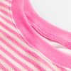 Women's Pink Stripe Loose Drop Shoulder Long Sleeve Top - Casual Fall Fashion - Image 7